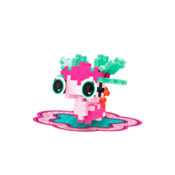 axolotl rose - plus plus - la maison de zazou - rennes