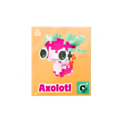 axolotl rose - plus plus - la maison de zazou - rennes