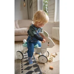 porteur lapin - jouet en bois- tender leaf toys - la maison de zazou