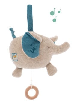 poupée musicale bébé - eléphant - sous mon baobab - moulin roty