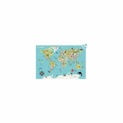 puzzle - 500 pcs - carte du monde ingela p arrhenius -vilac - la maison de zazou