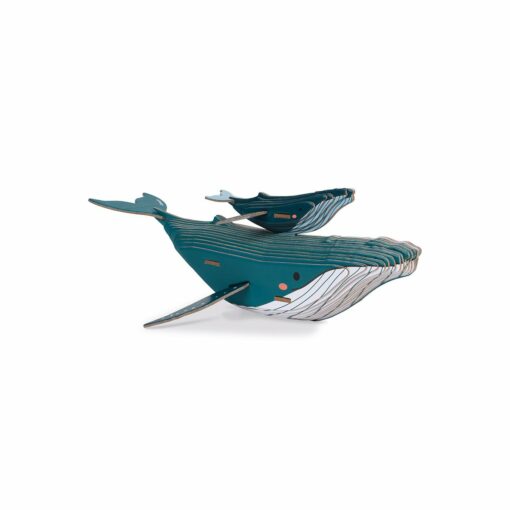 puzzle baleine 3d - en bois certifié fsc - janod - la maison de zazou