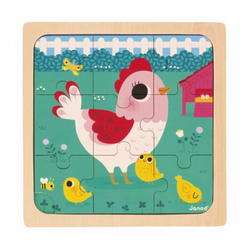 puzzle poulette henriette - la maison de zazou