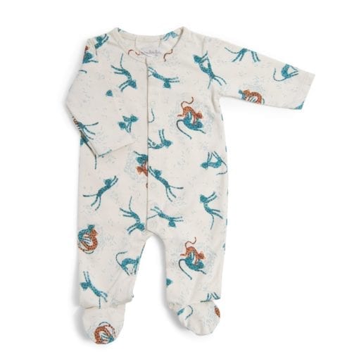 Pyjama bébé - 3m jersey crème allover guépards - Sous mon baobab - Moulin Roty