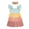 Déguisement - robe de princesse - arc-en-ciel 5-6 ans - meri meri - la maison de zazou