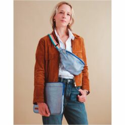 sac banane femme irise marine - caramel et cie - la maison de zazou - rennes