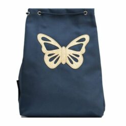 sac de gym papillon bleu - en vadrouille - caramel&cie - la maison de zazou