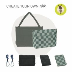 sac multi mix - organisateur de sac à langer - vert olive - lassig - la maison de zazou