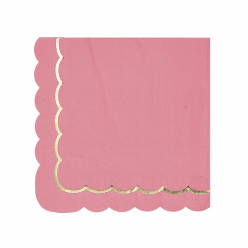 serviettes rose néon et or  - tim&puce factory - la maison de zazou