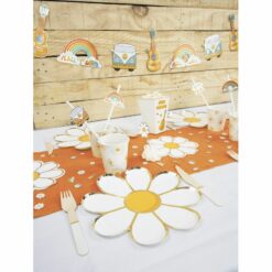 serviettes marguerite - décoration de table - fête - tim & puce factory - la maison de zazou - rennes