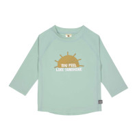 t-shirt anti-uv manches longues - 12 mois - motif rayon de soleil - couleur menthe  - lassig - la maison de zazou