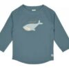 t shirt anti uv - manches longues baleine bleu - lassig - la maison de zazou