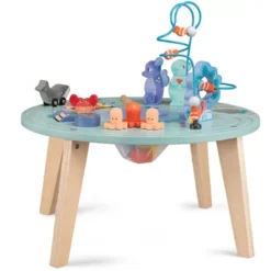 table d'activités - les aventures de paulie - jouet en bois pour bébés - la maison de zazou