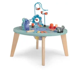 table d'activités - les aventures de paulie - jouet en bois pour bébés - la maison de zazou