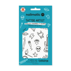 tatouage à colorier - nailmatic - la maison de zazou - rennes