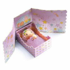 tinyly - poupée miniature - jeu d'imagination - violet tinyroom - djeco - la maison de zazou