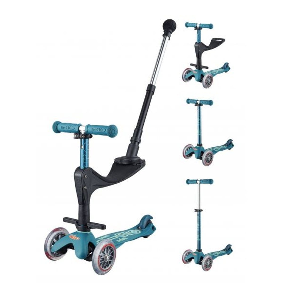 trottinette micro - mini 3en1 deluxe ice blue - micro mobility